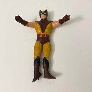 Vtg 1989 Marvel Just Toys Wolverine Bendy Bendems Action Figure XMen Flaws